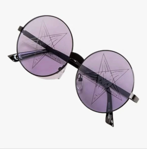 Killstar Purple Round Glasses - Picture 1 of 3